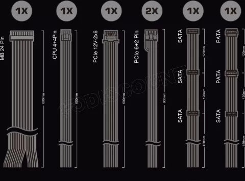 Photo de Alimentation ATX ASRock Pro-G - 850W (Noir)