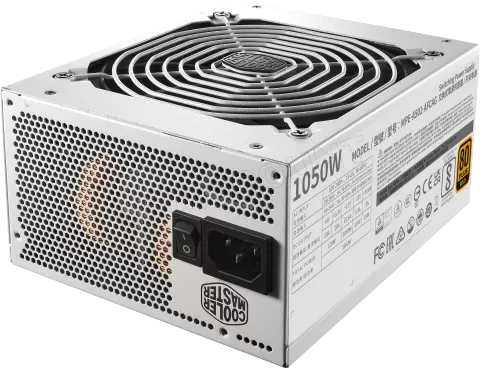 Photo de Alimentation ATX Cooler Master MWE Gold V2 - 1050W (Blanc)