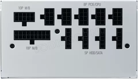 Photo de Alimentation ATX Cooler Master V850 Gold V2 - 850W (Blanc)