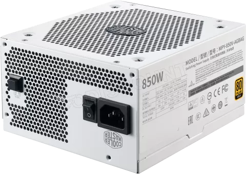 Photo de Alimentation ATX Cooler Master V850 Gold V2 - 850W (Blanc)