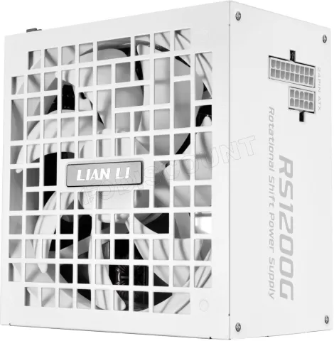 Photo de Alimentation ATX Lian Li Rotational Shift - 1200W (Blanc) avec hub