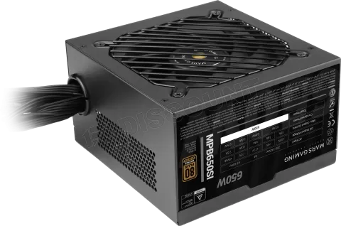 Photo de Alimentation ATX Mars Gaming MPB-SI - 650W (Noir)