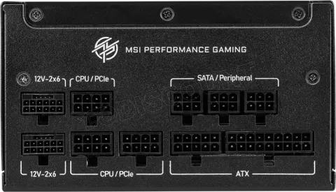 Photo de Alimentation ATX MSI MPG A1000GS PCIe5 - 1000W (Noir)