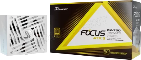 Photo de Alimentation ATX Seasonic Focus GX ATX 3.1 (2024) - 750W (Blanc)
