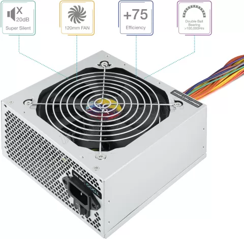 Photo de Alimentation ATX TooQ Apolo - 550W (Gris)