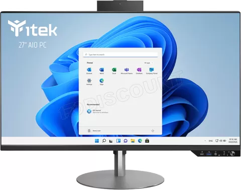 Photo de All In One iTek Barebone H610 - 27" (Noir/Gris)