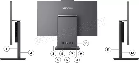 Photo de All In One Lenovo ThinkCentre Neo 50a 24 Gen 5 - 24" (Noir) Win11 Pro