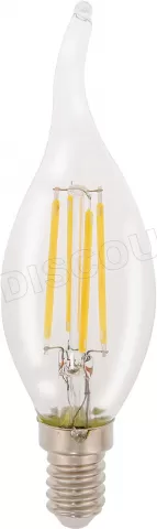 Photo de Ampoule flamme - rétro à filament LED HQ E14 4W 345lm (Température Couleur 2700 K)