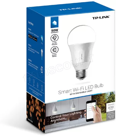 Photo de Ampoule LED connectée TP-Link LB100 Wi-Fi - 600lm (E27) 2700K