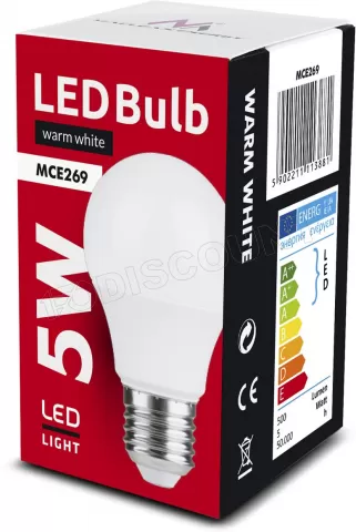 Photo de Ampoule LED Maclean E27 5W 500lm (Température Couleur 3000K)