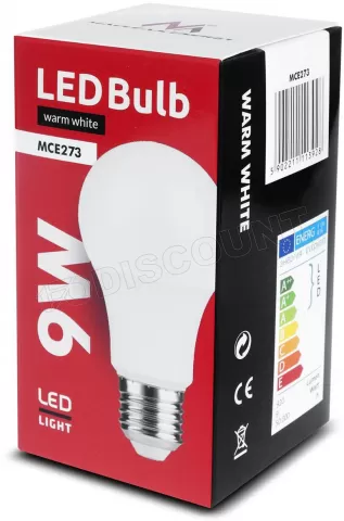 Photo de Ampoule LED Maclean E27 9W 920lm (Température Couleur 3000K)