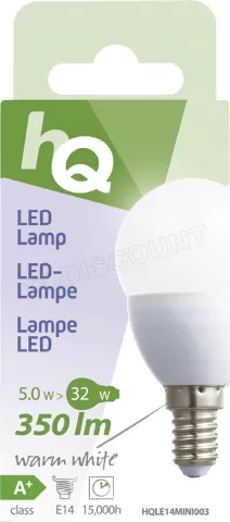 Photo de Ampoule mini-globe LED HQ E14 5W 350lm (Température Couleur 2700 K)