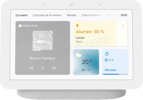 Photo de Assistant vocal / Enceinte Google Nest Hub 2 (Gris)