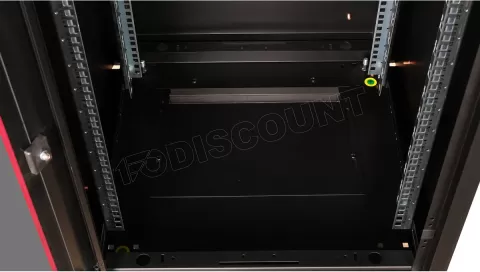 Photo de Baie Serveur Pro 19" 22U - 600x600mm avec porte vitrée (Noir)