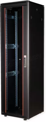 Photo de Baie Serveur Pro 19" 42U - 600x600mm avec porte vitrée (Noir)