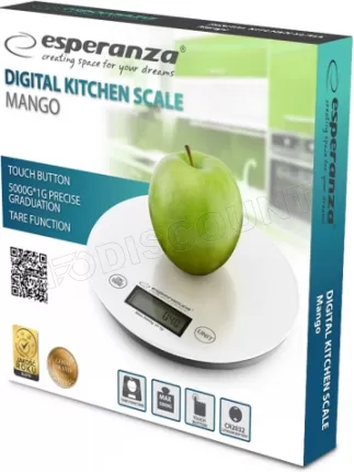 Photo de Balance de cuisine Esperanza Mango EKS003W (Blanc)
