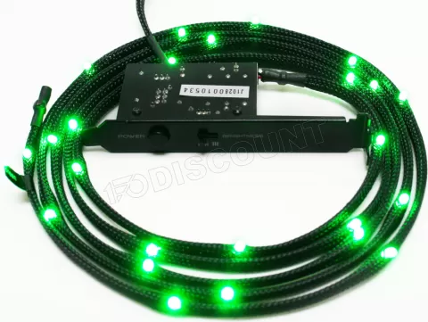 Photo de Bandeau LED tressé NZXT 1 m avec variateur d'intensité (Vert)