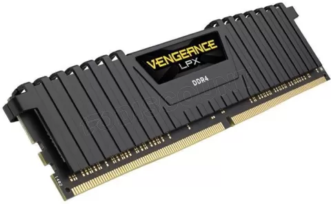 Photo de Barette mémoire 16Go DIMM DDR4 Corsair Vengeance LPX 3200MHz CL16 (Noir)