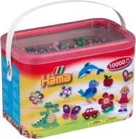 Photo de Baril de 10000 perles Hama Midi (Coloris assortis)