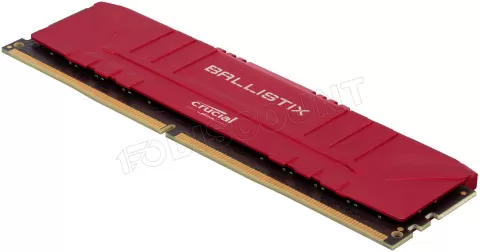 Photo de Barrette mémoire 16Go DIMM DDR4 Ballistix  2666Mhz (Rouge)