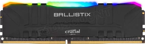 Photo de Barrette mémoire 16Go DIMM DDR4 Ballistix RGB  3600Mhz (Noir)