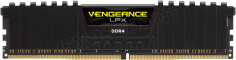 Photo de Barrette mémoire 16Go DIMM DDR4 Corsair Vengeance LPX  3000Mhz (Noir) (Bulk)