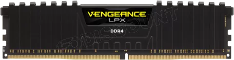 Photo de Barrette mémoire 16Go DIMM DDR4 Corsair Vengeance LPX  3600Mhz (Noir)