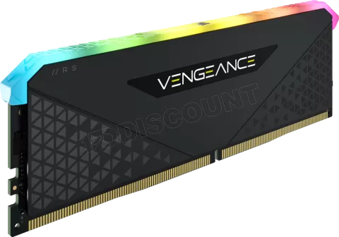 Photo de Barrette mémoire 16Go DIMM DDR4 Corsair Vengeance RS RGB  3200Mhz (Noir)