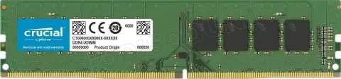 Photo de Barrette mémoire 16Go DIMM DDR4 Crucial  2666Mhz (Vert)