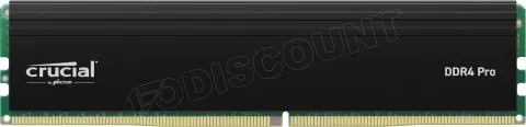 Photo de Barrette mémoire 16Go DIMM DDR4 Crucial Pro  3200Mhz (Noir)