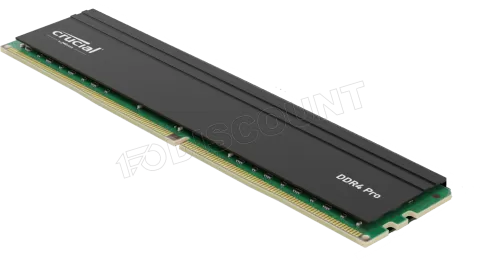 Photo de Barrette mémoire 16Go DIMM DDR4 Crucial Pro 3200Mhz Version OEM (Tray)