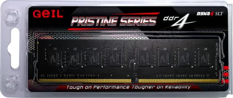 Photo de Barrette mémoire 16Go DIMM DDR4 GeIL Pristine 2666Mhz (Noir)