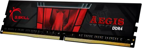 Photo de Barrette mémoire 16Go DIMM DDR4 G.Skill Aegis PC4-19200 (2400 Mhz) (Noir et Rouge)