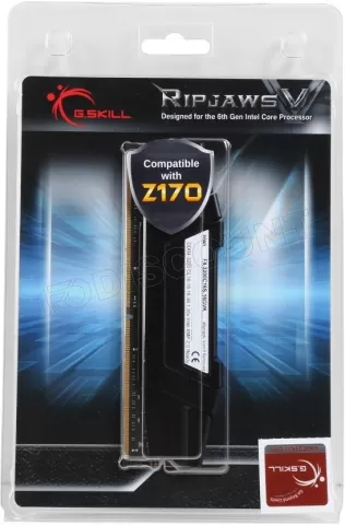 Photo de Barrette mémoire 16Go DIMM DDR4 G.Skill RipJaws V  3200Mhz (Noir)