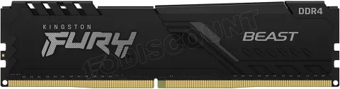 Photo de Barrette mémoire 16Go DIMM DDR4 Kingston Fury Beast  3200Mhz (Noir)
