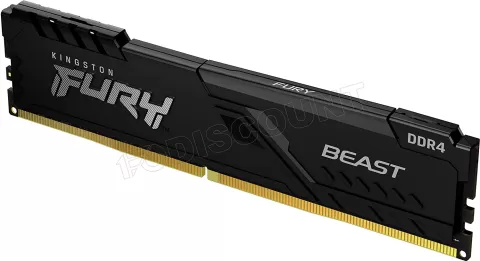 Photo de Barrette mémoire 16Go DIMM DDR4 Kingston Fury Beast  3200Mhz (Noir)