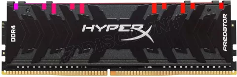 Photo de Barrette mémoire 16Go DIMM DDR4 Kingston HyperX Predator RGB  3000Mhz (Noir)