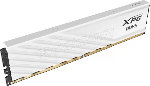 Photo de Barrette mémoire 16Go DIMM DDR5 Adata XPG Lancer Blade 5600MHz (Blanc)