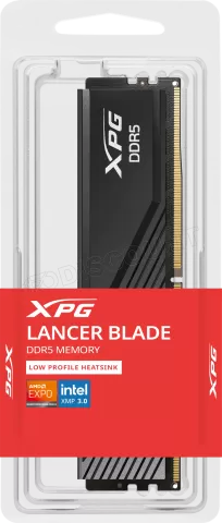 Photo de Barrette mémoire 16Go DIMM DDR5 Adata XPG Lancer Blade  5600MHz (Noir)