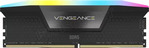 Photo de Barrette mémoire 16Go DIMM DDR5 Corsair Vengeance 6000MHz CL36 (Noir) Version OEM