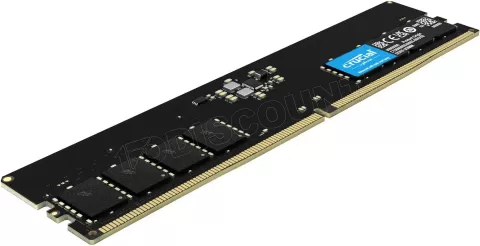 Photo de Barrette mémoire 16Go DIMM DDR5 Crucial Classic 4800MHz CL40 (Noir)