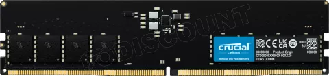 Photo de Barrette mémoire 16Go DIMM DDR5 Crucial Classic 4800MHz (Noir)