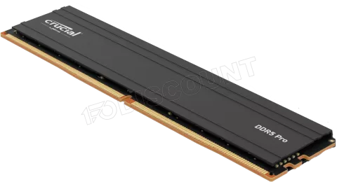 Photo de Barrette mémoire 16Go DIMM DDR5 Crucial Pro 5600MHz Version OEM (Tray)