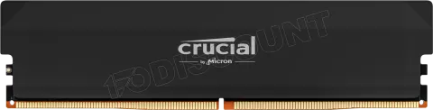 Photo de Barrette mémoire 16Go DIMM DDR5 Crucial Pro OC Gaming 6000MHz (Noir)