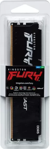 Photo de Barrette mémoire 16Go DIMM DDR5 Kingston Fury Beast  4800MHz (Noir)