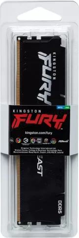 Photo de Barrette mémoire 16Go DIMM DDR5 Kingston Fury Beast  5200MHz (Noir)