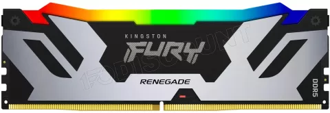 Photo de Barrette mémoire 16Go DIMM DDR5 Kingston Fury Renegade RGB  6000MHz (Noir)