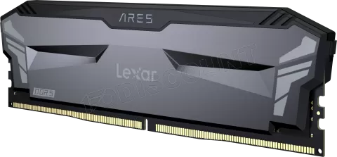 Photo de Barrette mémoire 16Go DIMM DDR5 Lexar Ares  4800MHz (Noir)