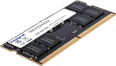 Photo de Barrette mémoire 16Go SODIMM DDR5 Integral 4800 MHz (vert)