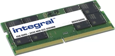 Photo de Barrette mémoire 16Go SODIMM DDR5 Integral 5600Mhz (Vert)